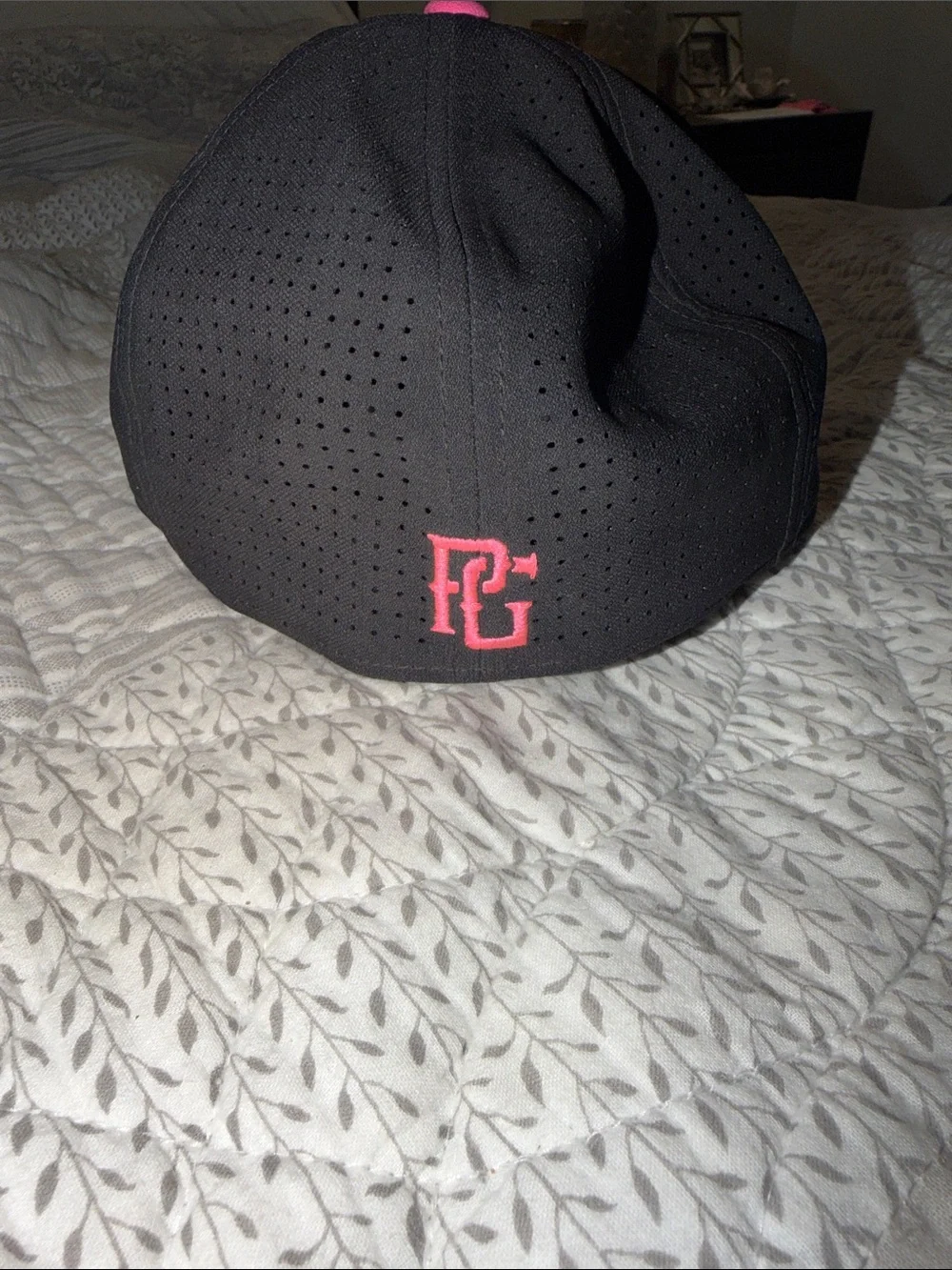 Perfect Game Kids Black and Pink Snapback Hat with Embroidered Logo